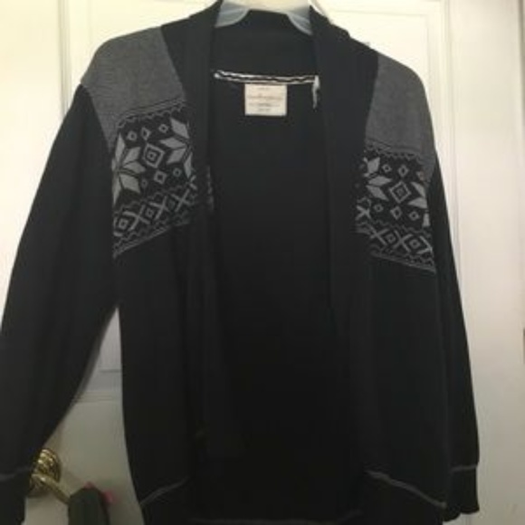 2XL/XXL - Black/Dark Green Winter Sweater - Picture 2 of 2